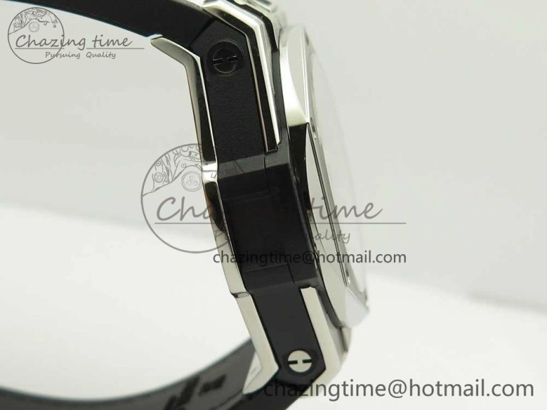 Big Bang Sang Bleu SS TMF 1:1 Best Edition White Skeletonal Dial On White Gummy Strap Asian HB1213