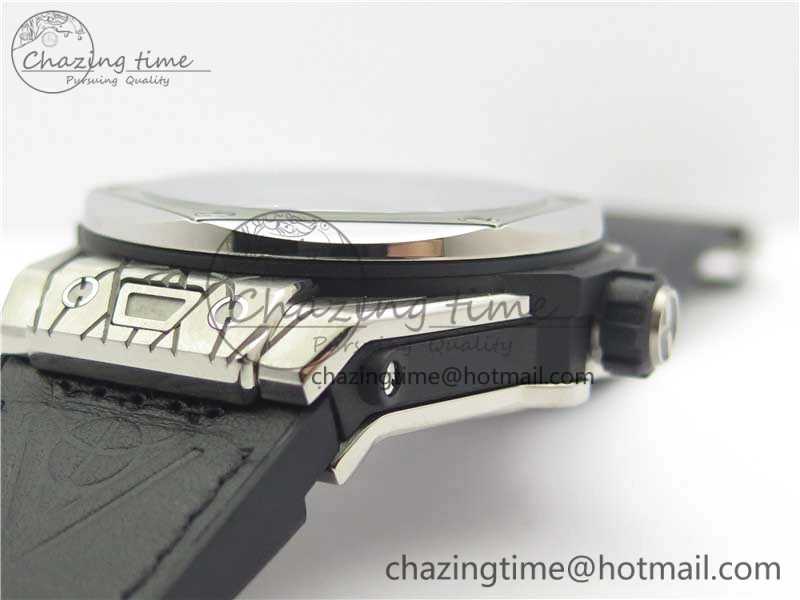 Big Bang Sang Bleu Ti WWF 1:1 Best Edition Black Skeletonal Dial On Black Gummy Strap Asian HB1213
