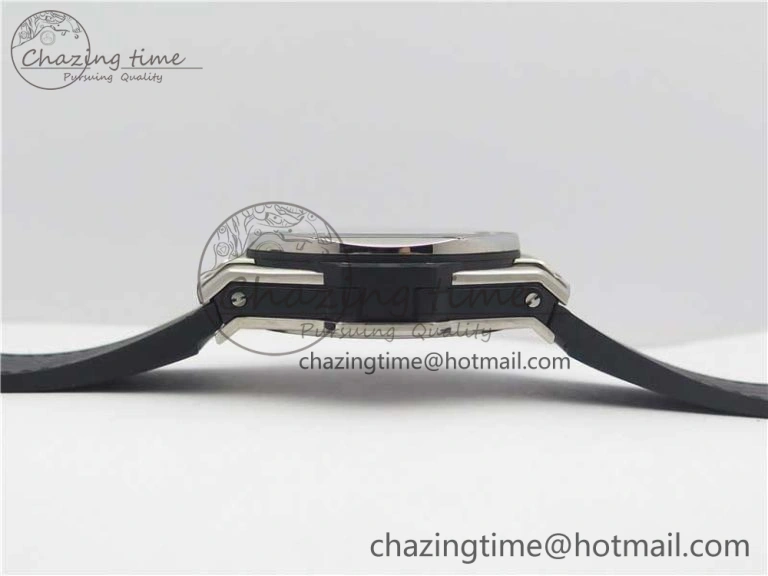 Big Bang Sang Bleu Ti WWF 1:1 Best Edition Black Skeletonal Dial On Black Gummy Strap Asian HB1213