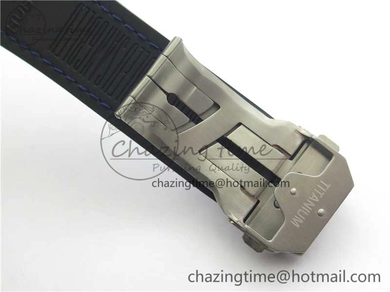 Big Bang Sang Bleu Ti WWF 1:1 Best Edition Blue Skeletonal Dial On Blue Gummy Strap Asian HB1213