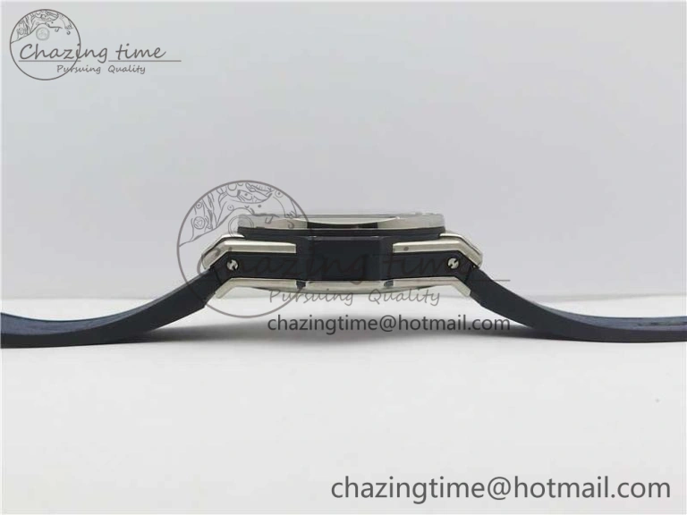 Big Bang Sang Bleu Ti WWF 1:1 Best Edition Blue Skeletonal Dial On Blue Gummy Strap Asian HB1213