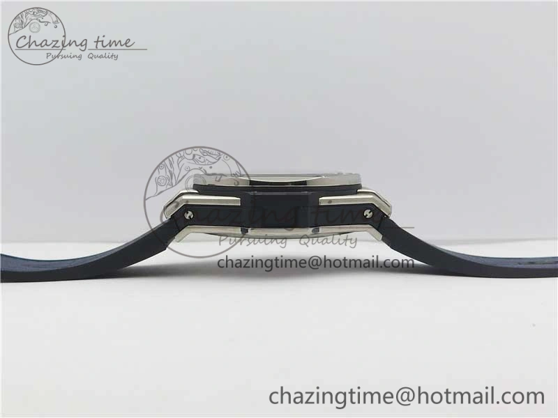 Big Bang Sang Bleu Ti WWF 1:1 Best Edition Blue Skeletonal Dial On Blue Gummy Strap Asian HB1213