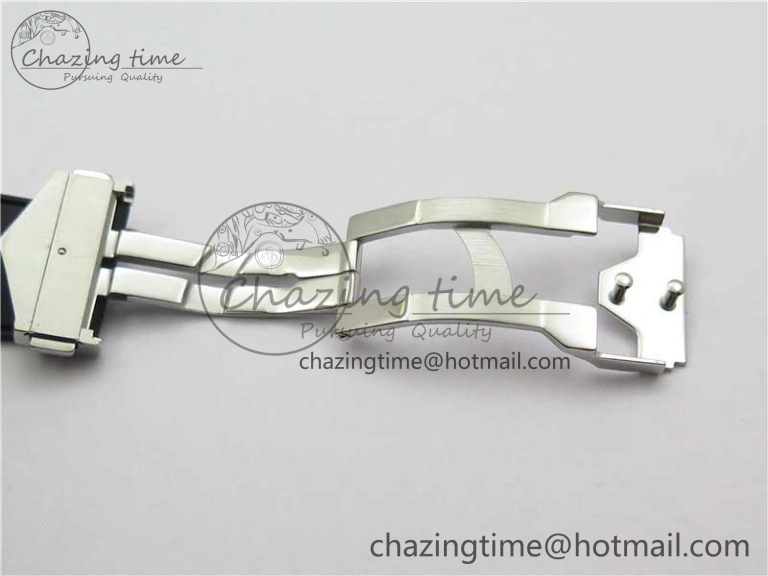 Big Bang Sang Bleu chrono SS B50 White Skeletonal Dial On Gummy Strap Asian 7750