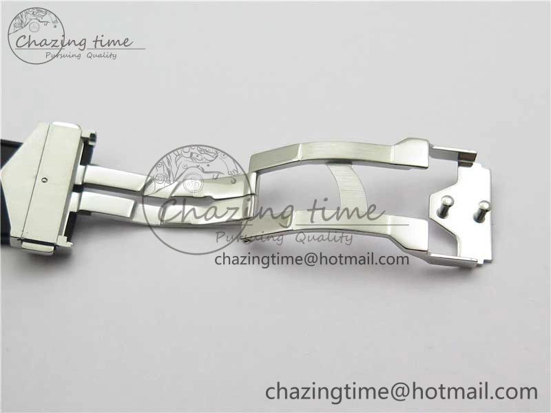 Big Bang Sang Bleu chrono SS B50 White Skeletonal Dial On Gummy Strap Asian 7750