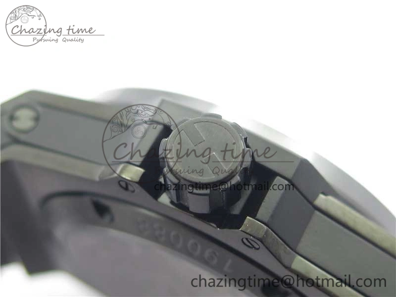 Big Bang Tourbillon King 45mm PVD MJF Best Edition Skeleton Dial on Black Rubber Strap