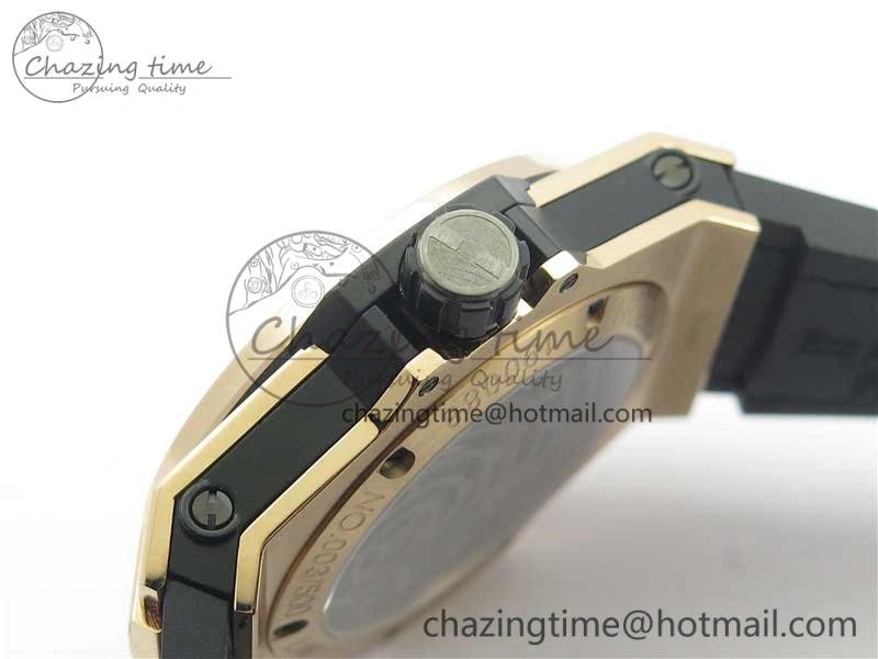 Big Bang Tourbillon King 45mm RG MJF Best Edition Skeleton Dial on Black Gummy Strap