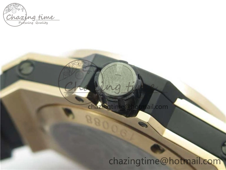 Big Bang Tourbillon King 45mm RG MJF Best Edition Skeleton Dial on Black Gummy Strap