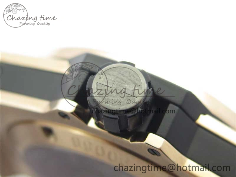Big Bang Tourbillon King 45mm RG MJF Best Edition Skeleton Dial on Black Rubber Strap
