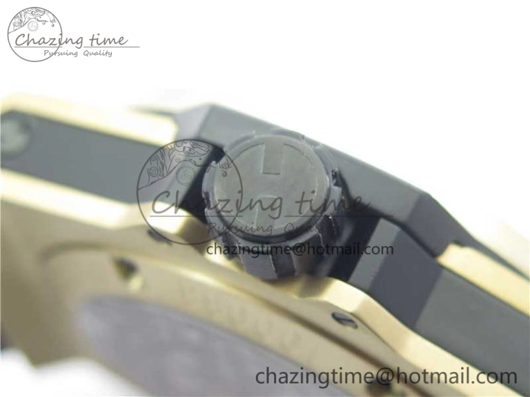 Big Bang Tourbillon King 45mm YG MJF Best Edition Skeleton Dial on Black Rubber Strap