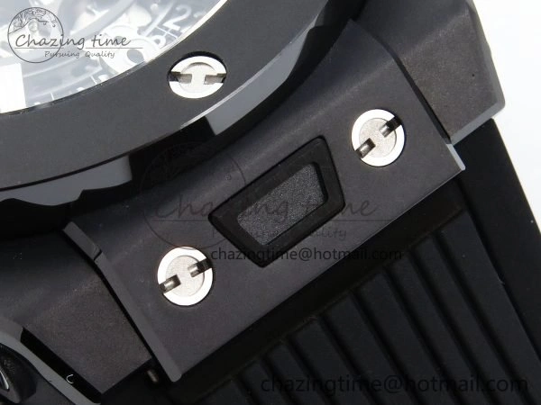 Big Bang Unico 42mm Black Ceramic BBF 1:1 Best Edition Skeleton Dial on Black Rubber Strap A1280 V2