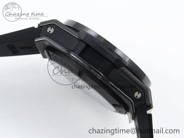 Big Bang Unico 42mm Black Ceramic BBF 1:1 Best Edition Skeleton Dial on Black Rubber Strap A1280 V2