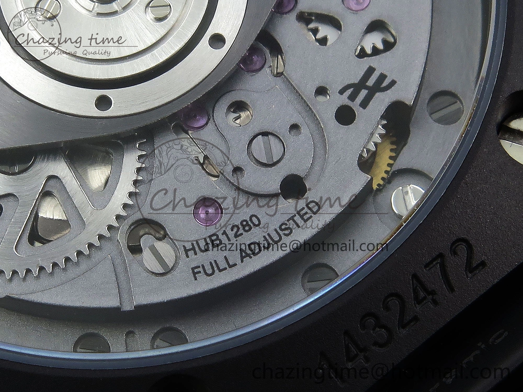 Big Bang Unico 42mm Black Ceramic BBF 1:1 Best Edition Skeleton Dial on Black Rubber Strap A1280 V2