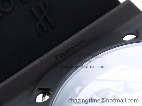 Big Bang Unico 42mm Black Ceramic BBF 1:1 Best Edition Skeleton Dial on Black Rubber Strap A1280 V2