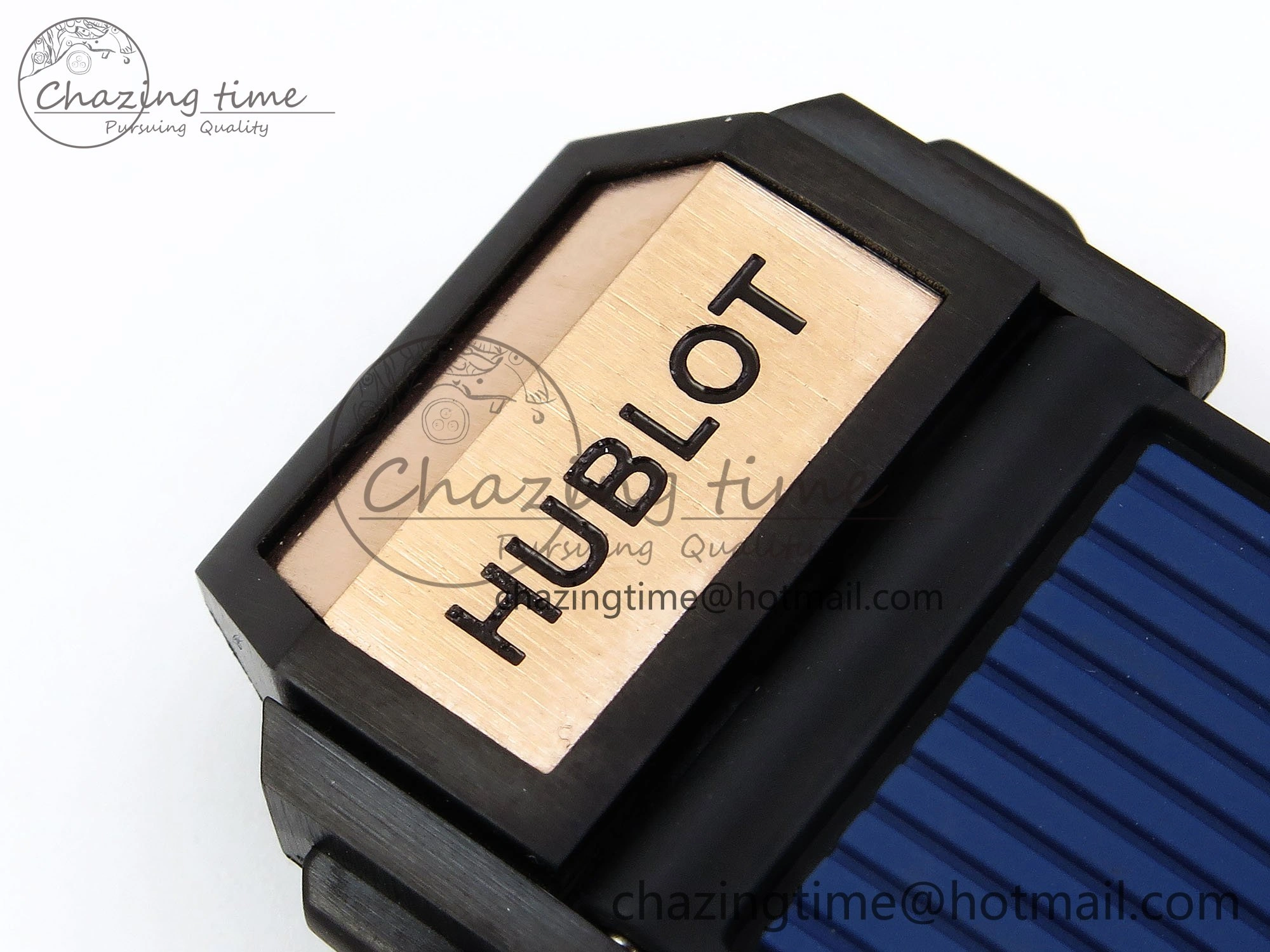 Big Bang Unico 42mm RG BBF 1:1 Best Edition Skeleton Dial Blue Ceramic Bezel on Blue Rubber Strap A1280 V2