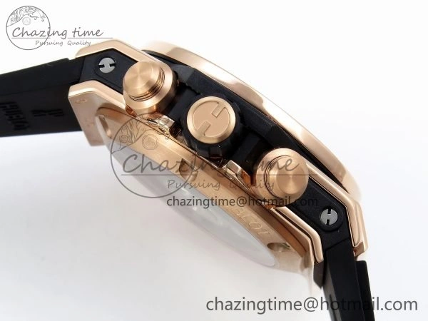 Big Bang Unico 42mm RG BBF 1:1 Best Edition Skeleton Dial on Black Rubber Strap A1280 V2