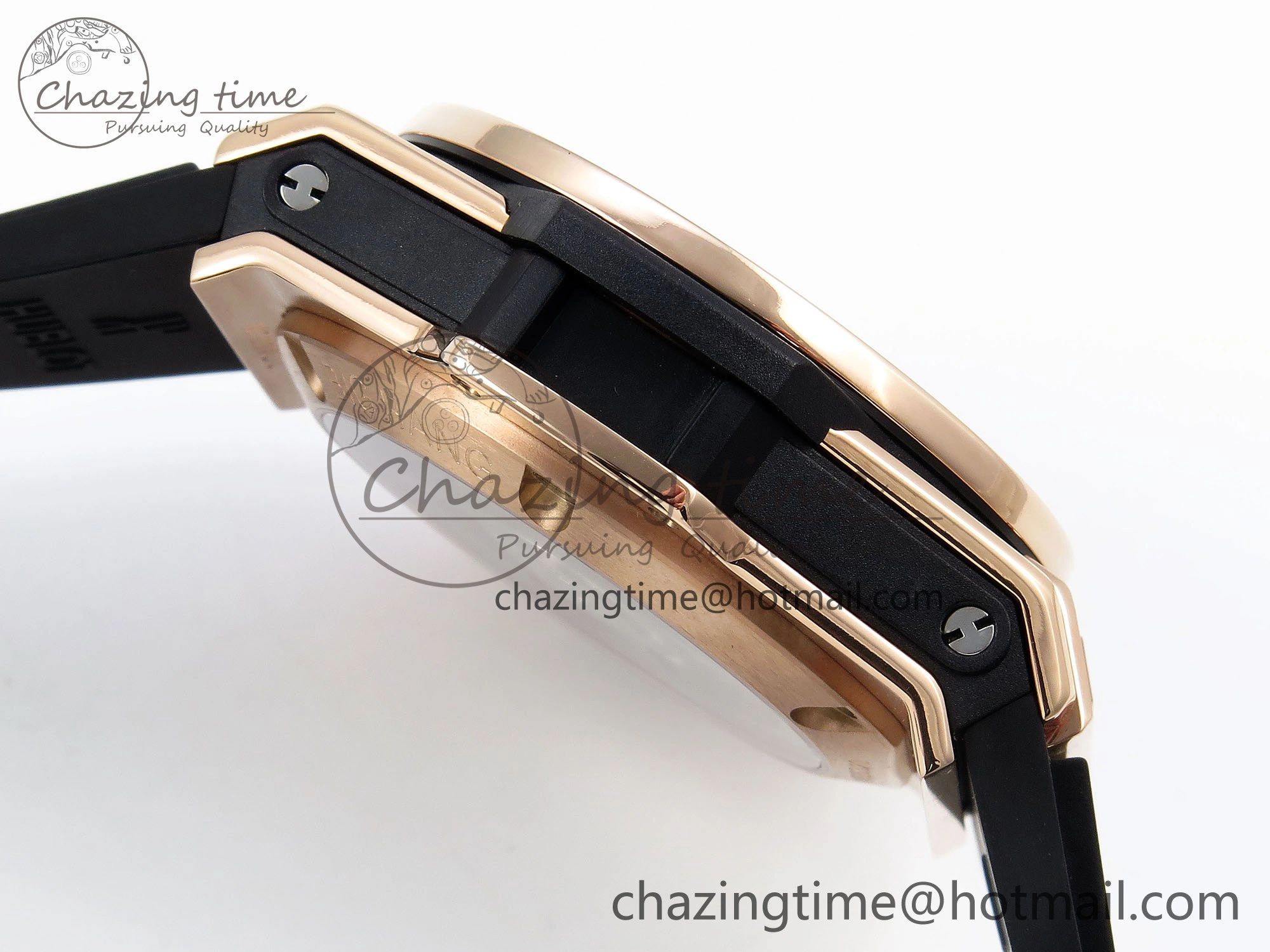 Big Bang Unico 42mm RG BBF 1:1 Best Edition Skeleton Dial on Black Rubber Strap A1280 V2