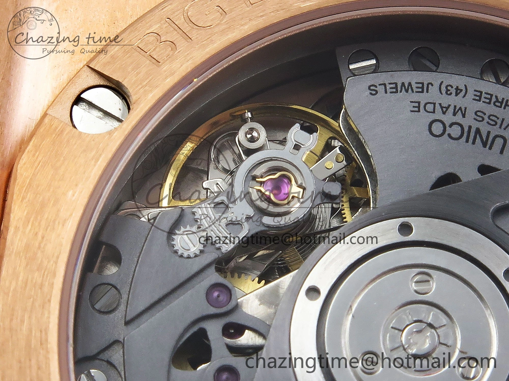 Big Bang Unico 42mm RG BBF 1:1 Best Edition Skeleton Dial on Black Rubber Strap A1280 V2