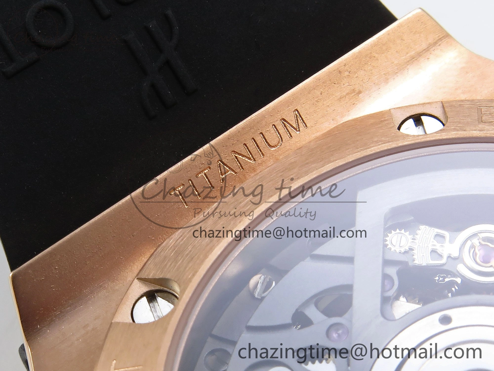 Big Bang Unico 42mm RG BBF 1:1 Best Edition Skeleton Dial on Black Rubber Strap A1280 V2