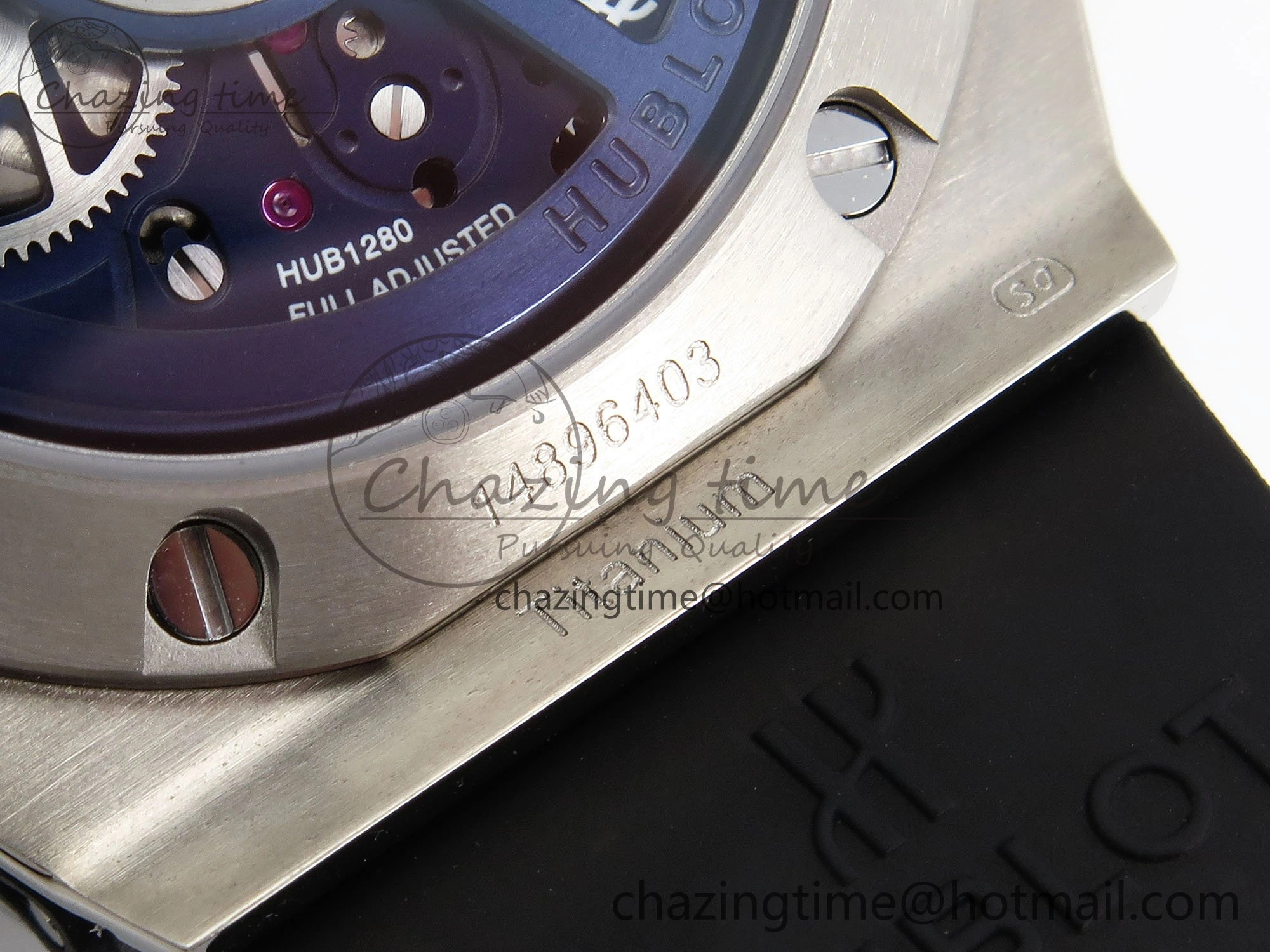 Big Bang Unico 42mm SS BBF 1:1 Best Edition Skeleton Dial Blue Ceramic Bezel on Blue Rubber Strap A1280 V2