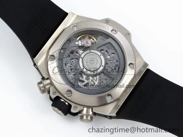 Big Bang Unico 42mm SS BBF 1:1 Best Edition Skeleton Dial on Black Rubber Strap A1280 V2