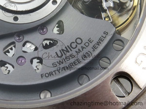Big Bang Unico 42mm SS BBF 1:1 Best Edition Skeleton Dial on Black Rubber Strap A1280 V2