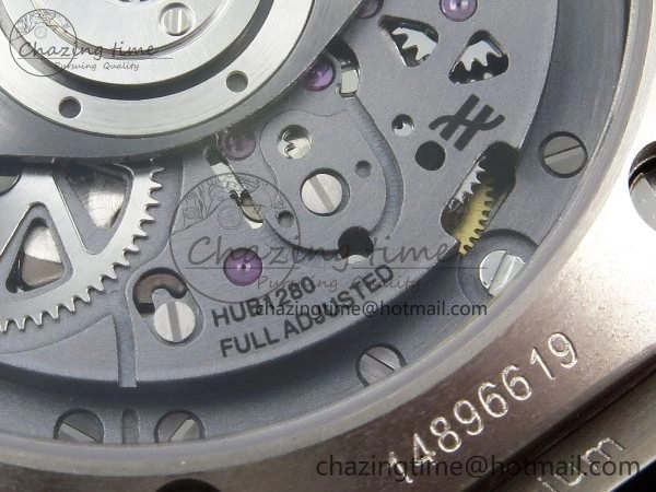 Big Bang Unico 42mm SS BBF 1:1 Best Edition Skeleton Dial on Black Rubber Strap A1280 V2