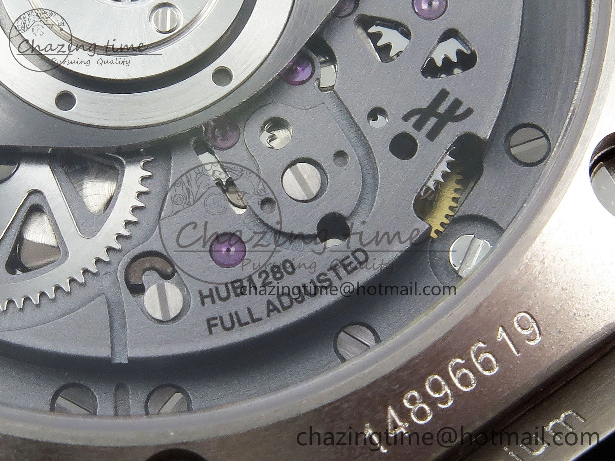 Big Bang Unico 42mm SS BBF 1:1 Best Edition Skeleton Dial on Black Rubber Strap A1280 V2