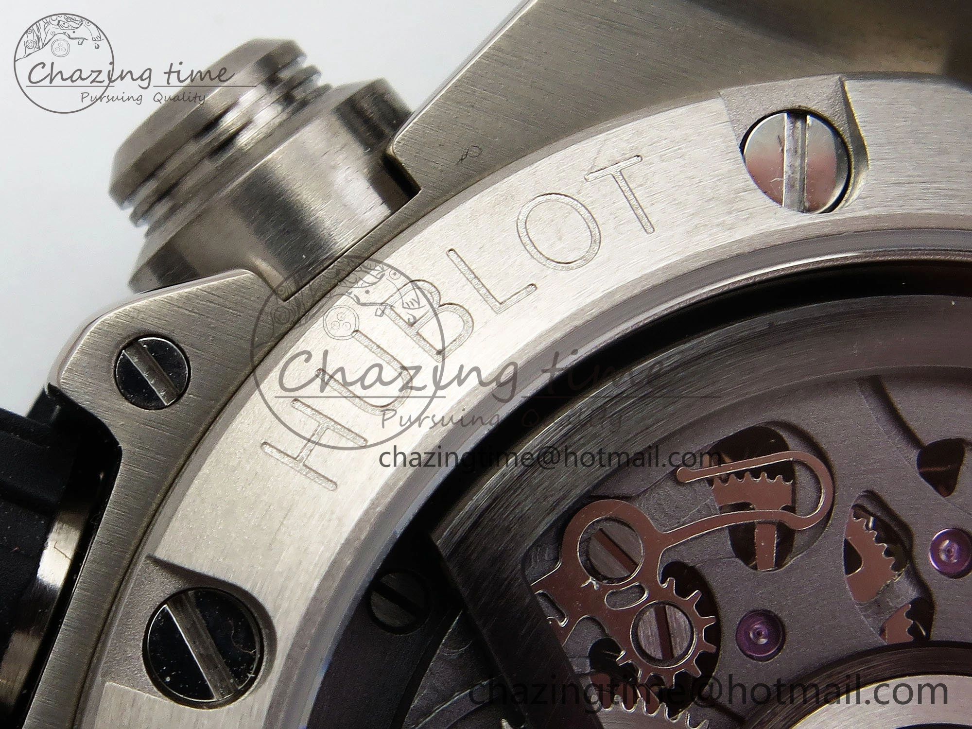 Big Bang Unico 42mm SS BBF 1:1 Best Edition Skeleton Dial on Black Rubber Strap A1280 V2