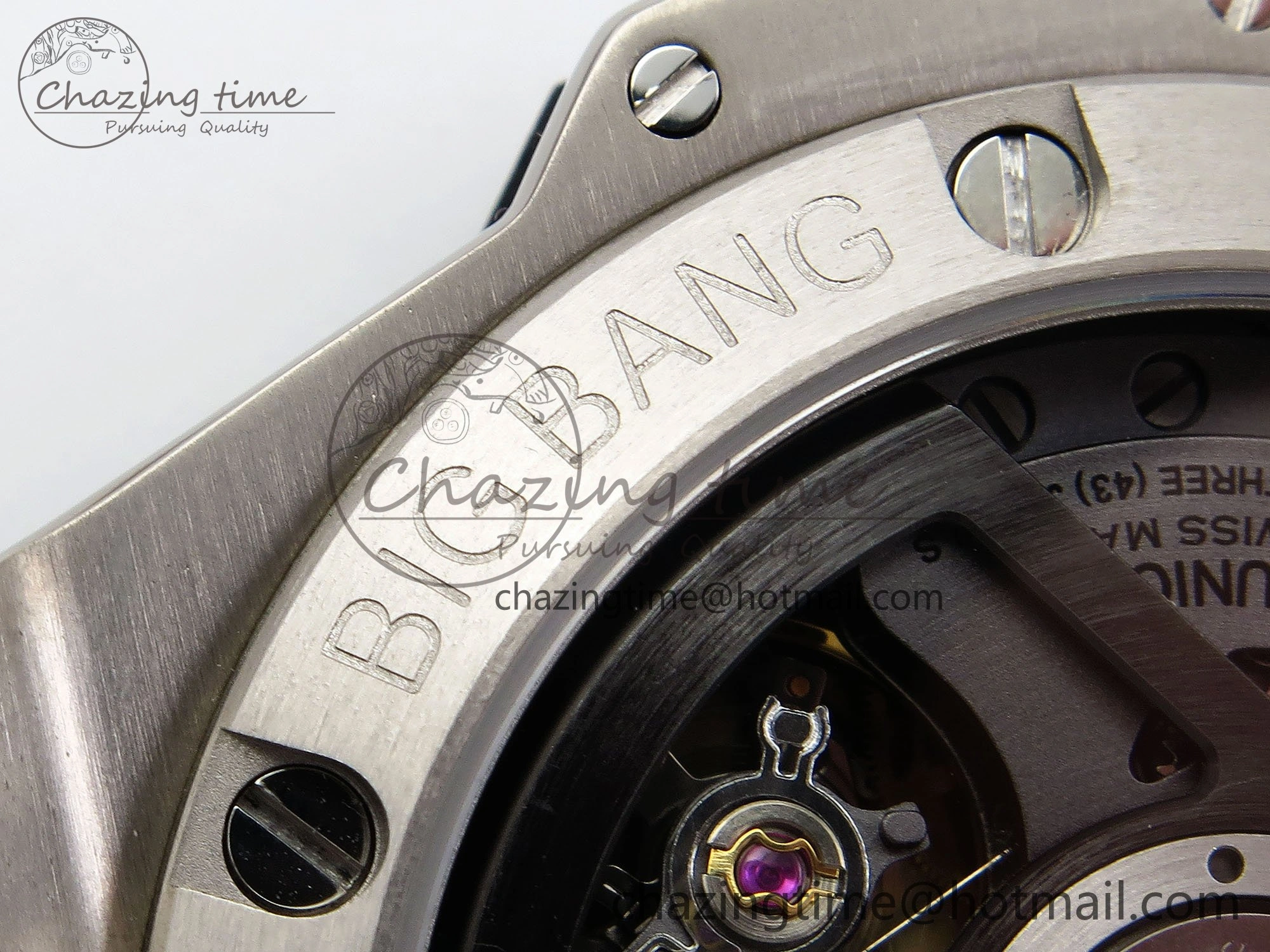 Big Bang Unico 42mm SS BBF 1:1 Best Edition Skeleton Dial on Black Rubber Strap A1280 V2
