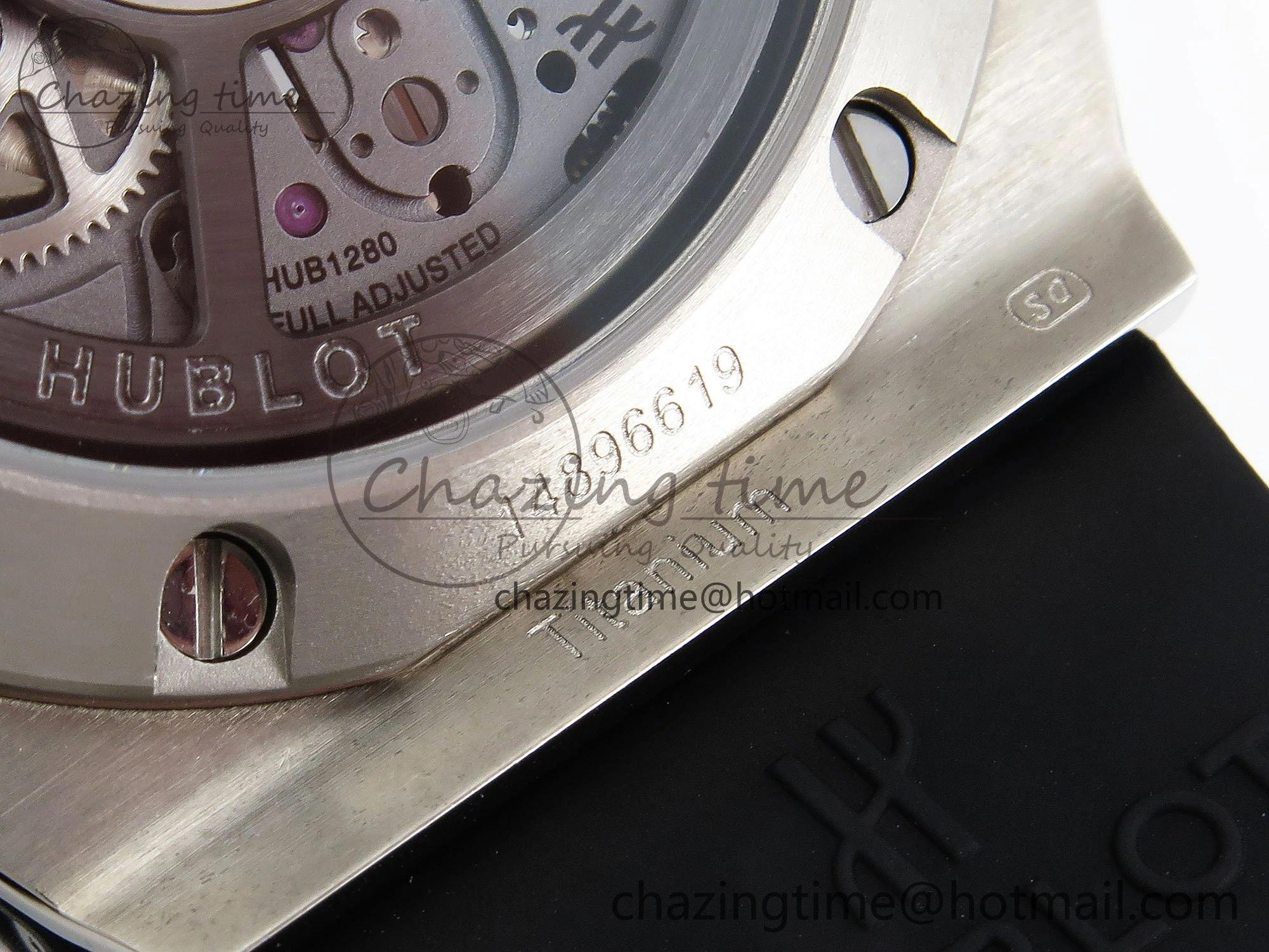 Big Bang Unico 42mm SS BBF 1:1 Best Edition Skeleton Dial on Black Rubber Strap A1280 V2