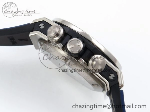 Big Bang Unico 42mm SS BBF 1:1 Best Edition Skeleton Dial on Blue Rubber Strap A1280 V2