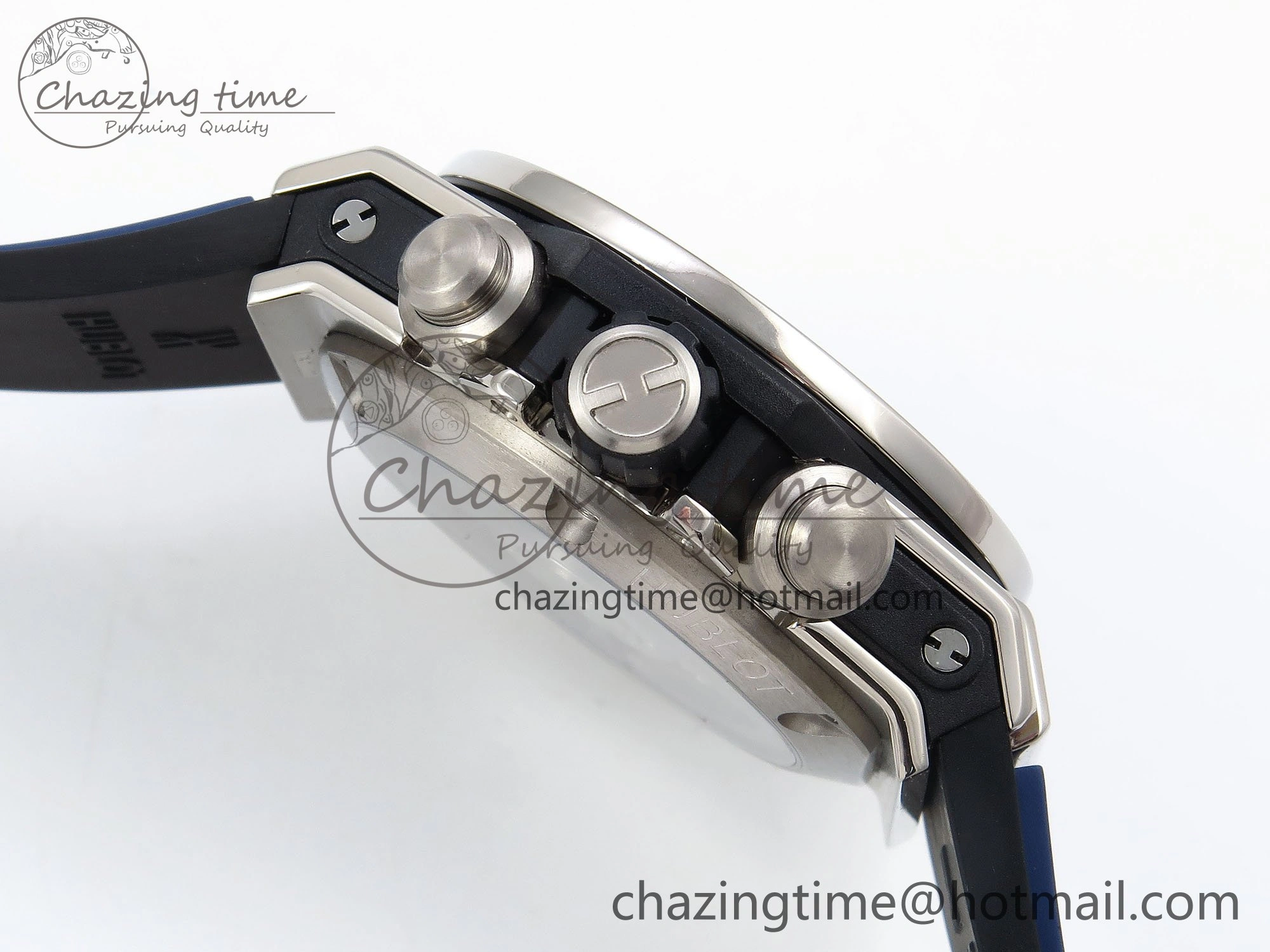Big Bang Unico 42mm SS BBF 1:1 Best Edition Skeleton Dial on Blue Rubber Strap A1280 V2