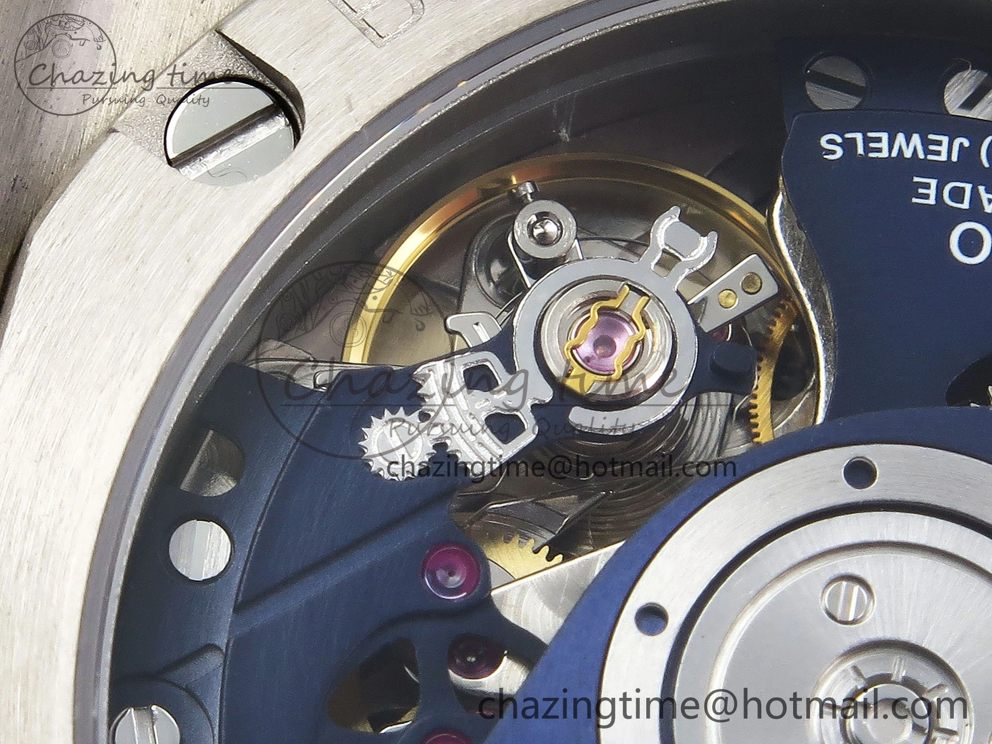 Big Bang Unico 42mm SS BBF 1:1 Best Edition Skeleton Dial on Blue Rubber Strap A1280 V2