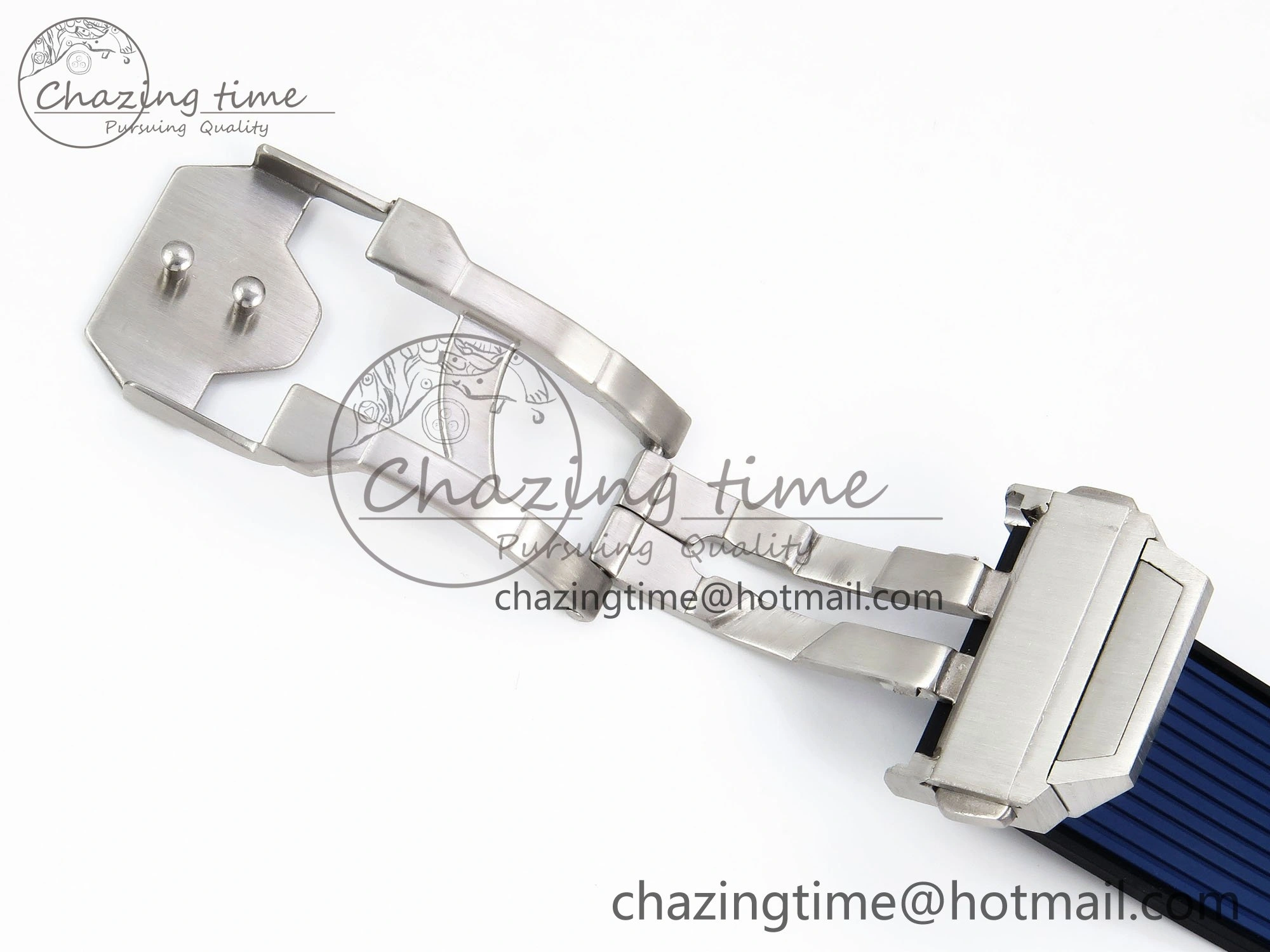 Big Bang Unico 42mm SS BBF 1:1 Best Edition Skeleton Dial on Blue Rubber Strap A1280 V2