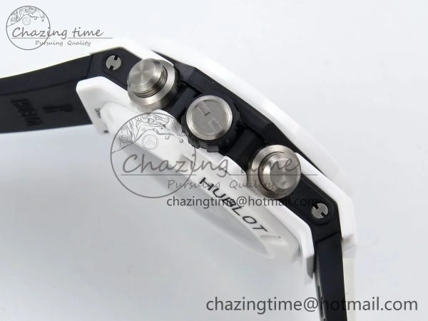Big Bang Unico 42mm White Ceramic BBF 1:1 Best Edition Skeleton Dial on White Rubber Strap A1280 V2