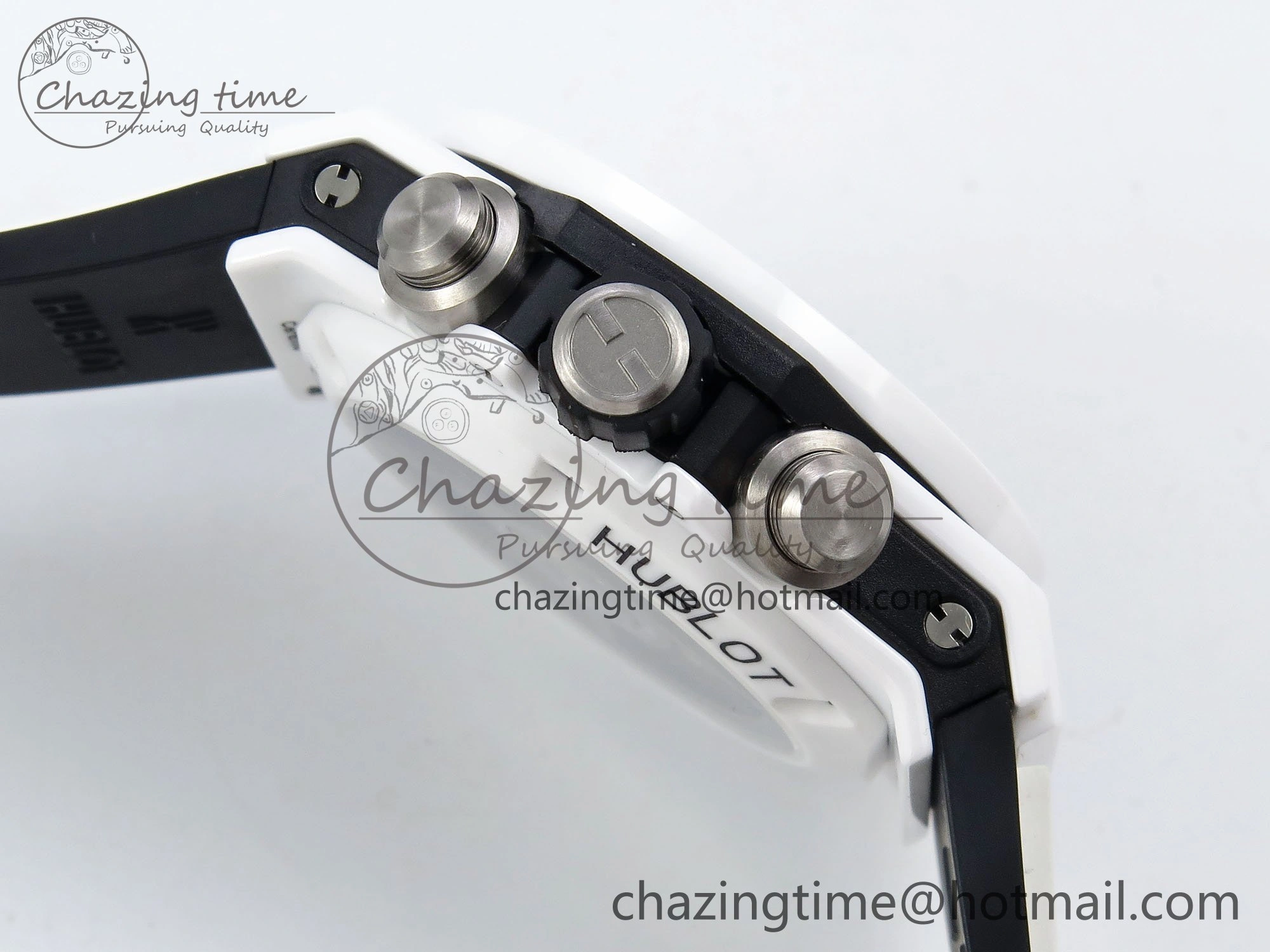 Big Bang Unico 42mm White Ceramic BBF 1:1 Best Edition Skeleton Dial on White Rubber Strap A1280 V2