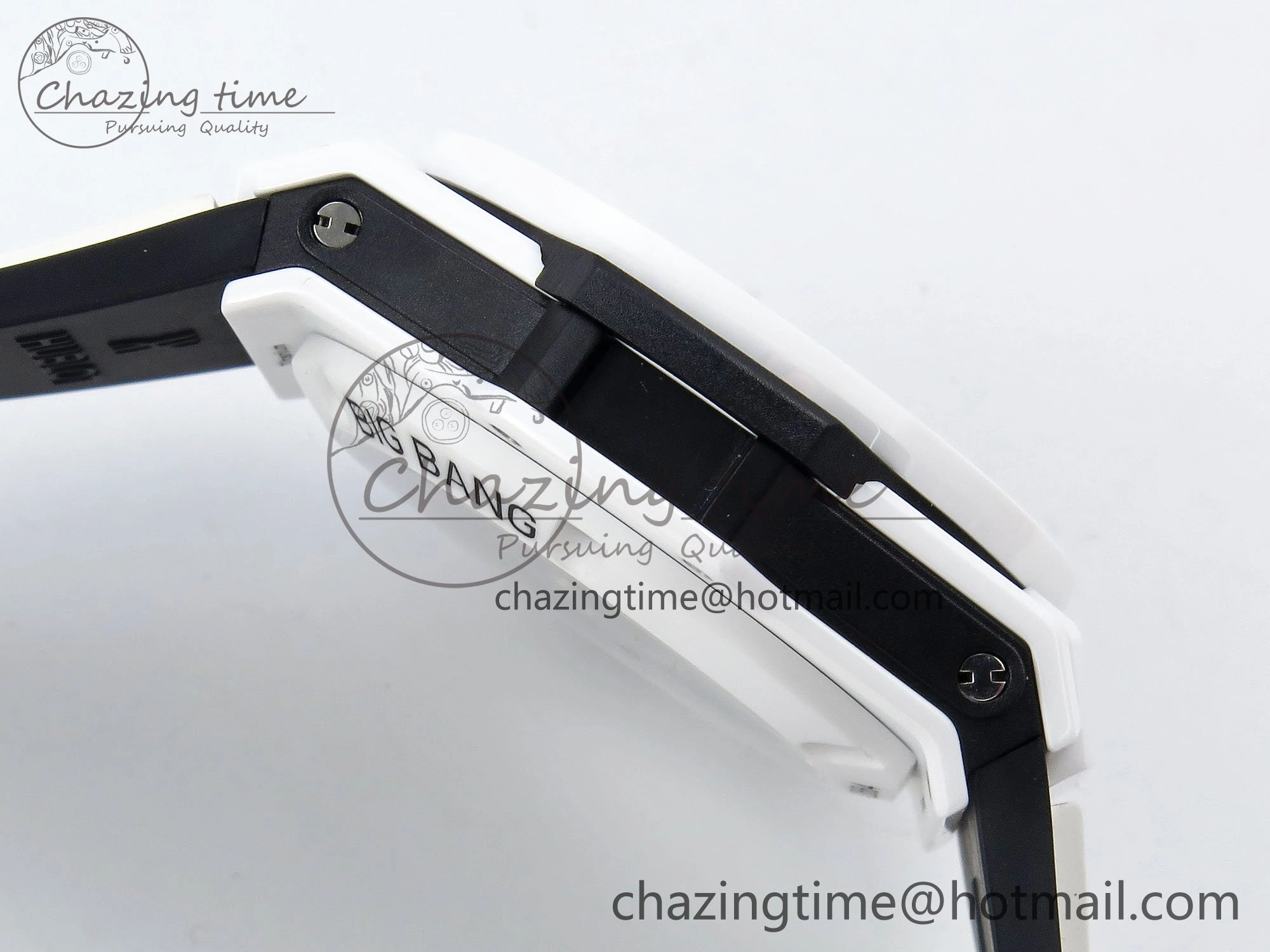Big Bang Unico 42mm White Ceramic BBF 1:1 Best Edition Skeleton Dial on White Rubber Strap A1280 V2