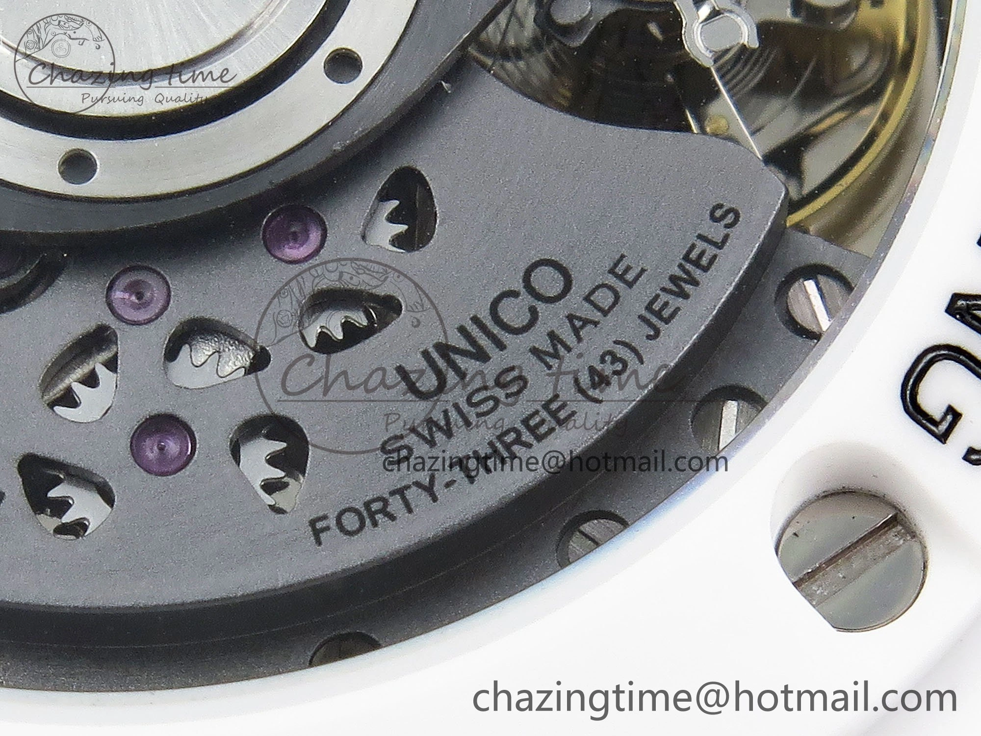 Big Bang Unico 42mm White Ceramic BBF 1:1 Best Edition Skeleton Dial on White Rubber Strap A1280 V2