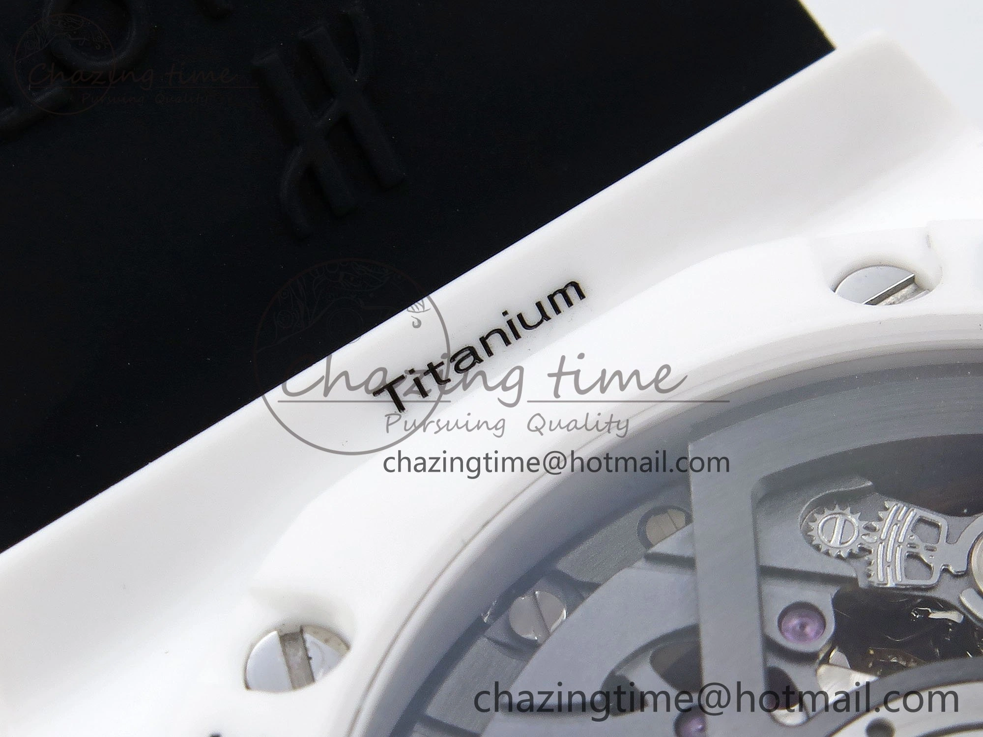 Big Bang Unico 42mm White Ceramic BBF 1:1 Best Edition Skeleton Dial on White Rubber Strap A1280 V2