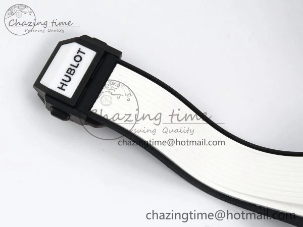 Big Bang Unico 42mm White Ceramic BBF 1:1 Best Edition Skeleton Dial on White Rubber Strap A1280 V2