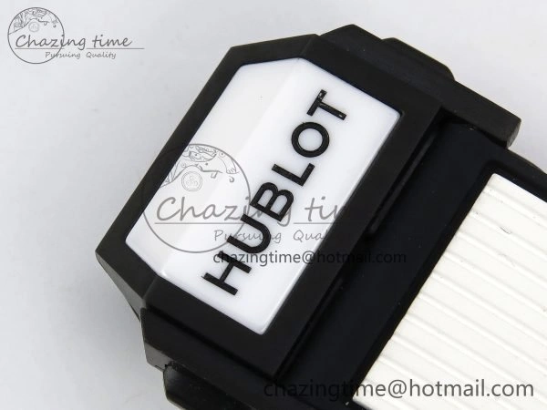 Big Bang Unico 42mm White Ceramic BBF 1:1 Best Edition Skeleton Dial on White Rubber Strap A1280 V2
