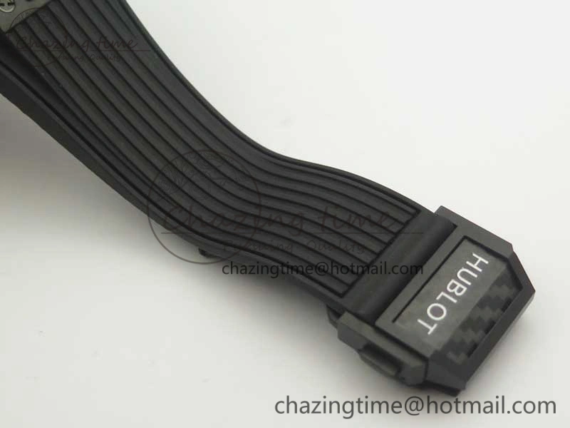 Big Bang Unico 45.5mm Carbon 3AF Best Edition Black Skeleton Dial On Rubber Strap A7750