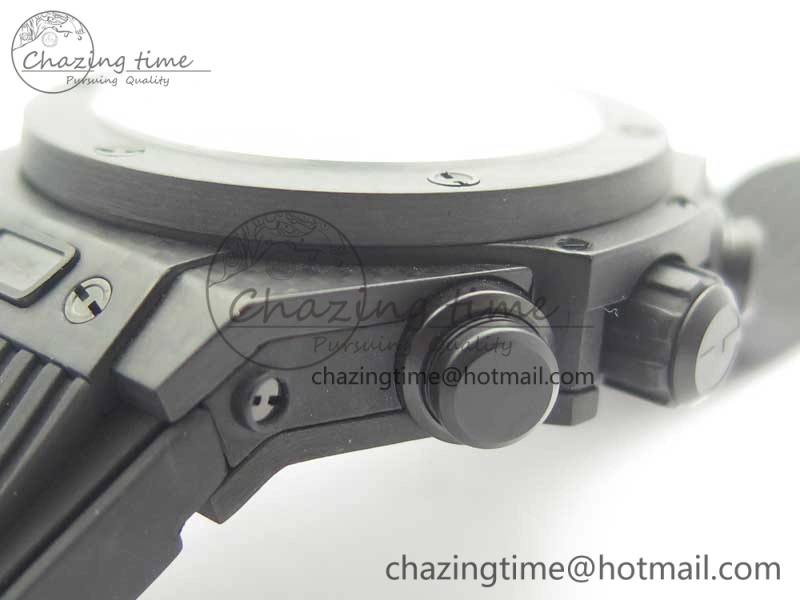 Big Bang Unico 45.5mm Carbon 3AF Best Edition Black Skeleton Dial On Rubber Strap A7750