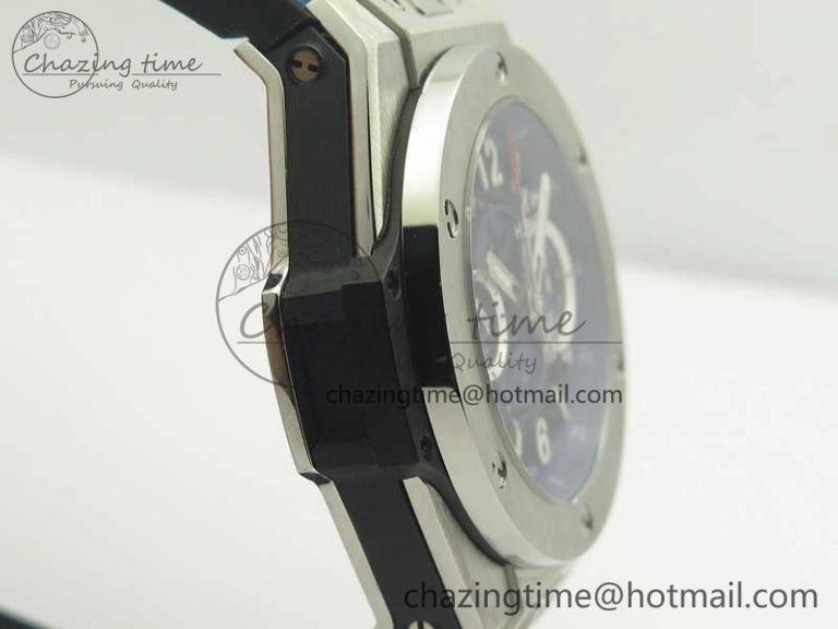 Big Bang Unico 45.5mm SS 3AF Best Edition Blue Skeleton Dial On Gummy Strap A7750
