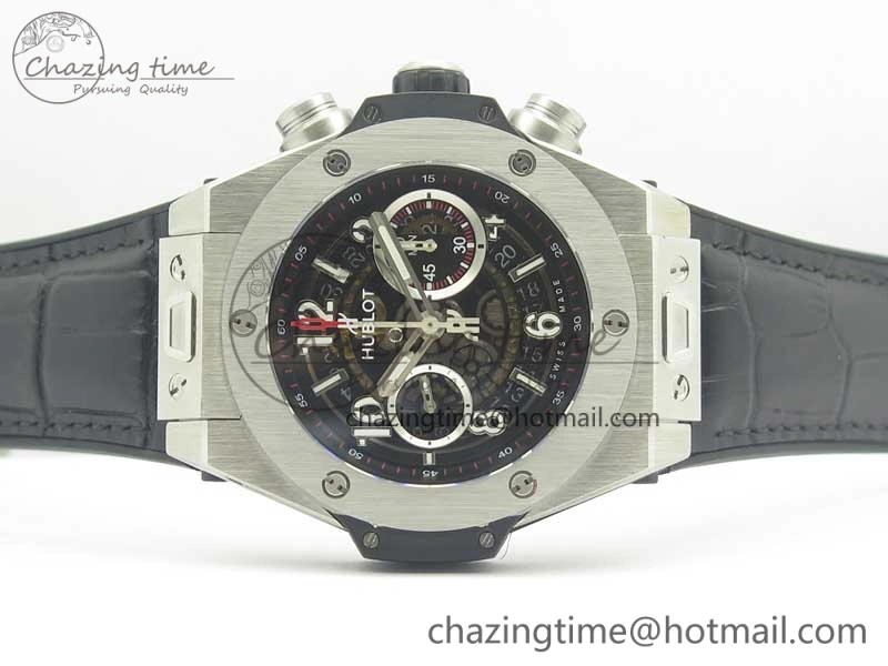 Big Bang Unico 45.5mm SS 3AF Best Edition Skeleton Dial On Gummy Strap A7750