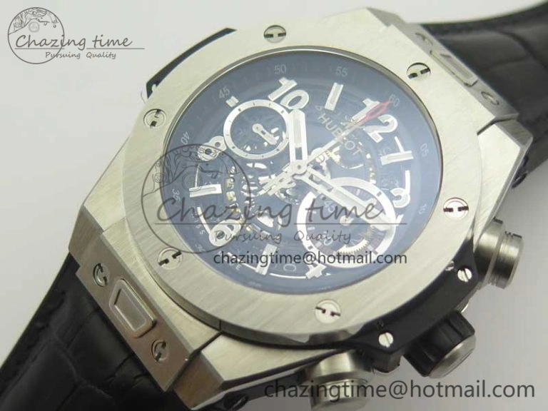 Big Bang Unico 45.5mm SS 3AF Best Edition Skeleton Dial On Gummy Strap A7750