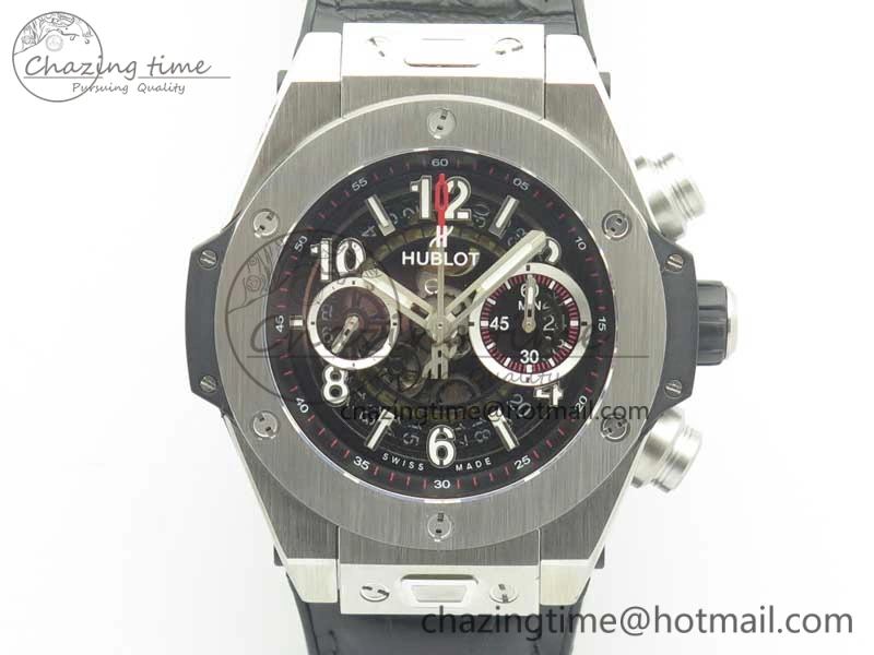 Big Bang Unico 45.5mm SS 3AF Best Edition Skeleton Dial On Gummy Strap A7750
