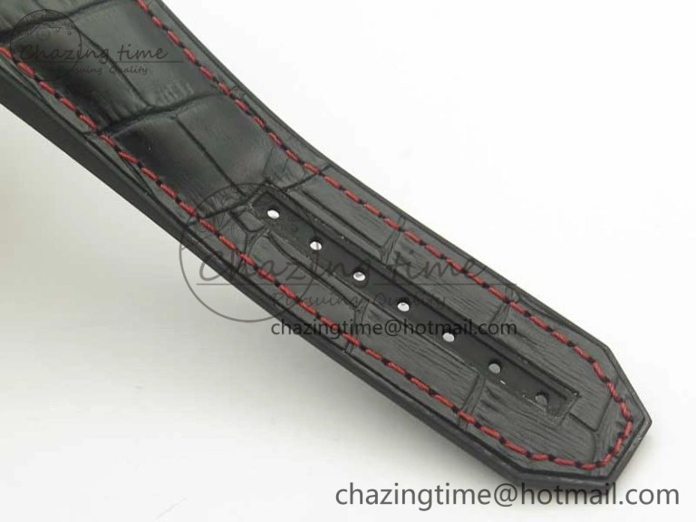 Big Bang Unico 45.5mm SS Ceramic 3AF Best Edition Gray Skeleton Dial On Gummy Strap A7750