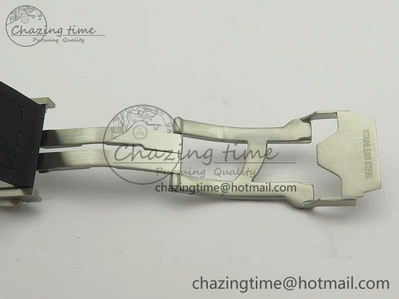 Big Bang Unico 45.5mm SS Ceramic 3AF Best Edition Gray Skeleton Dial On Gummy Strap A7750