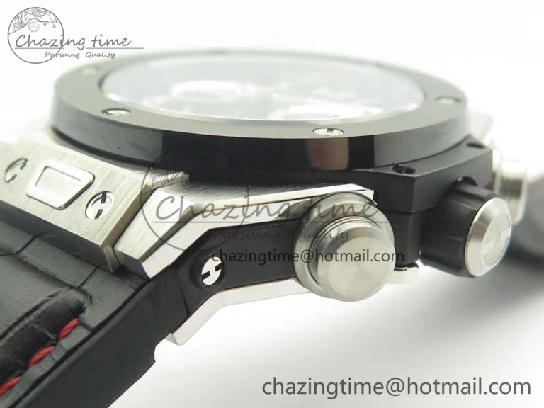 Big Bang Unico 45.5mm SS Ceramic 3AF Best Edition Gray Skeleton Dial On Gummy Strap A7750